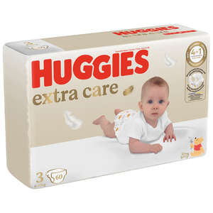 HUGGIES EXTRA CARE SIZE 3 PACK OF 60