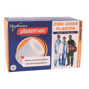 ZINC OXIDE TAPE 7.5CMX5 HEALTHEASE 6's