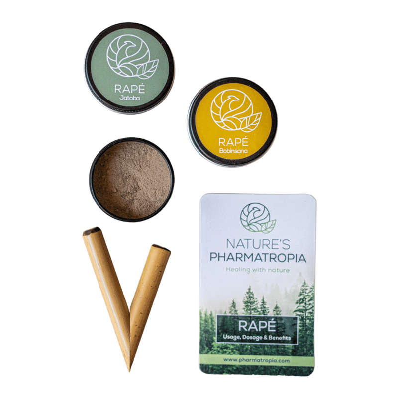 Rapé | Hapé Starter Kit (large) - Kuripé Bamboo Pipe & Rapé 3g x 3
