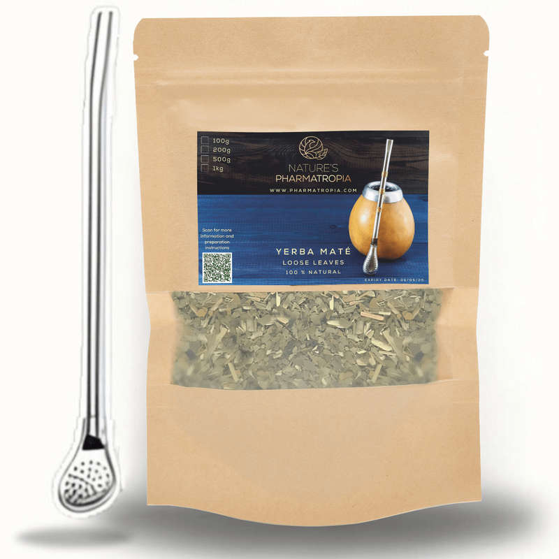 Combo - Yerba Maté Tea 200g &amp; Bombilla Straw