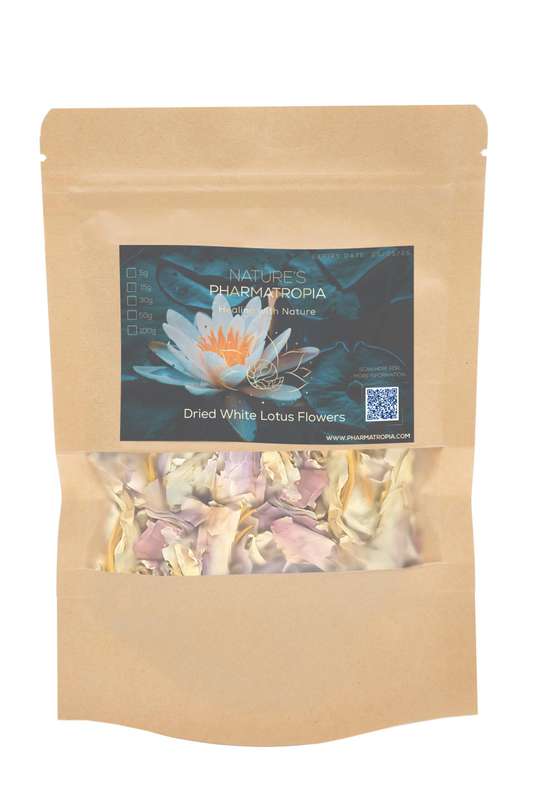 White Lotus Tea (Nymphaea Lotus) Whole Flowers