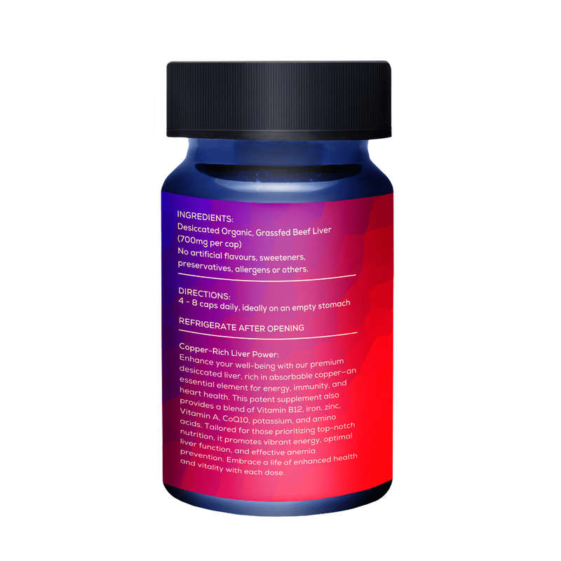 Super NutriBoost Capsules (120) 700mg Grassfed Beef Liver