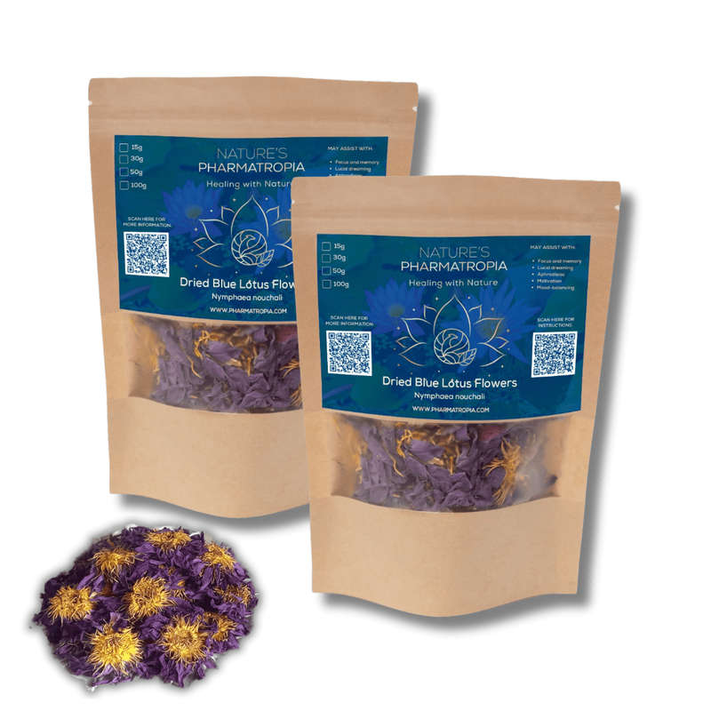 Combo - Blue Lotus Tea (Nymphaea nouchali) Whole Flowers (2 x 100g)