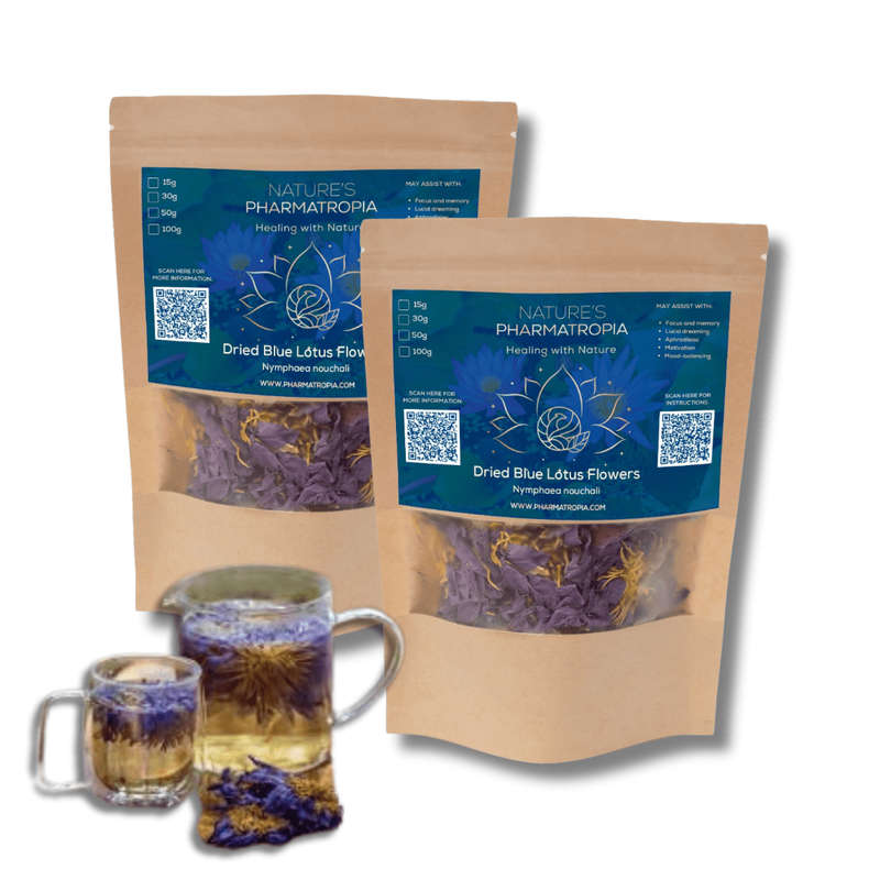 Combo - Blue Lotus Tea (Nymphaea nouchali) Whole Flowers (2 x 100g)