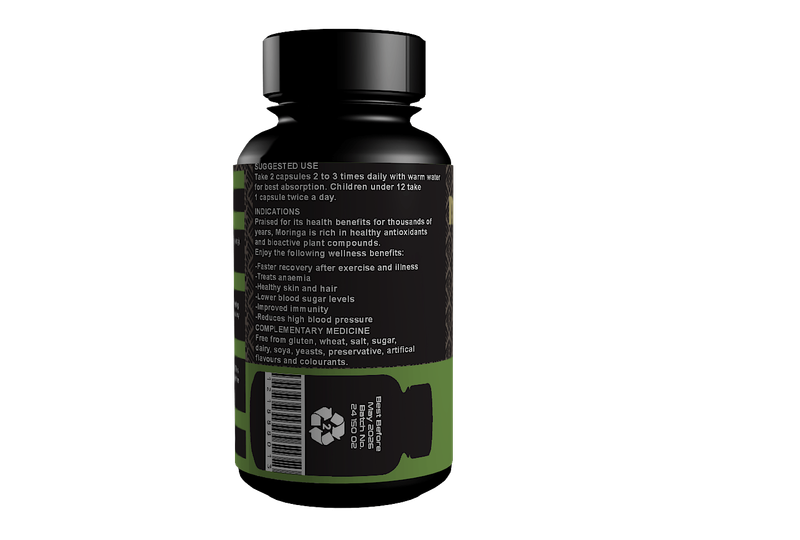 Moringa Leaf Capsules (90) 600mg