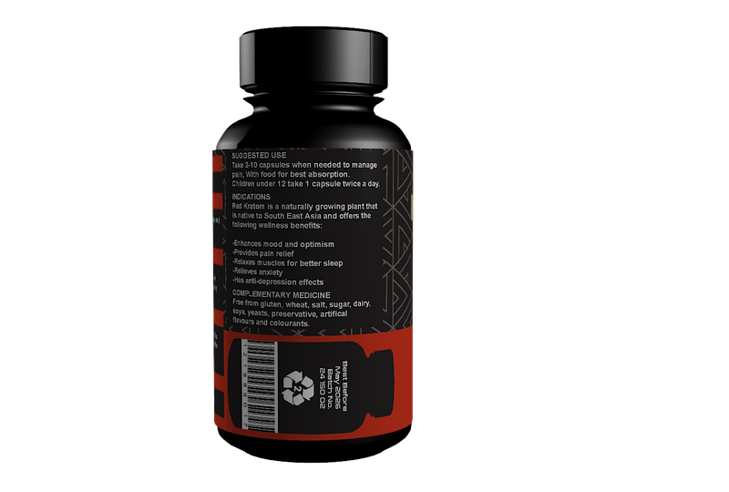 Red Kratom Capsules (60) 600mg