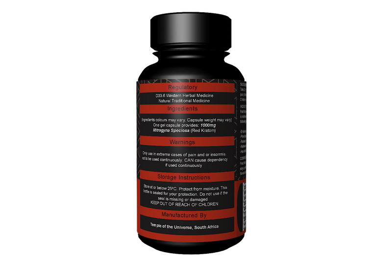 Red Kratom Capsules (60) 600mg