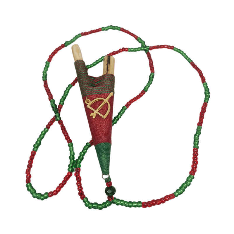 Kuripé Necklace Amazonian Handmade Bamboo Rapé Pipe