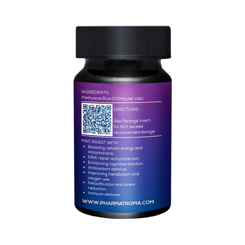 Methylene Blue (Pharmaceutical-grade) Nature's Pharmatropia DNA Repair 100mg (30 capsules)