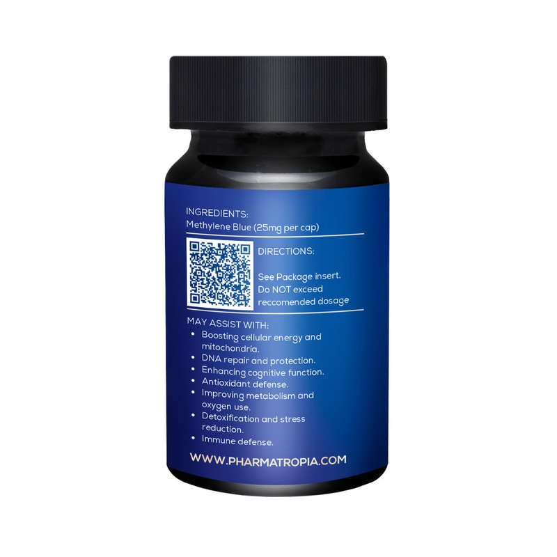 Methylene Blue (Pharmaceutical-grade) Nature's Pharmatropia DNA Repair 25mg (60 capsules)