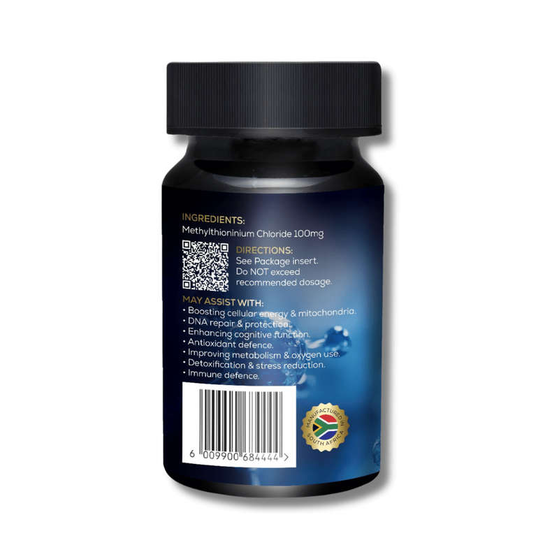 Methylene Blue Lab-tested USP Grade 100mg (30 capsules)