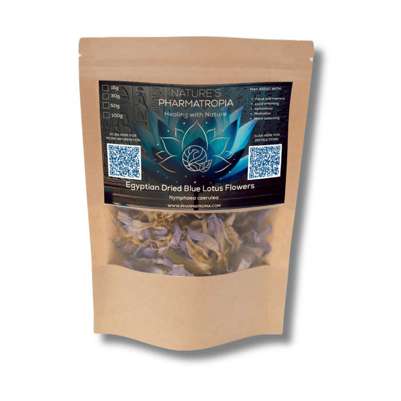 Egyptian Blue Lotus Tea (Nymphaea caerulea)  Whole Flowers
