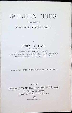 Golden tips: A description of Ceylon and its great tea industry (1900)