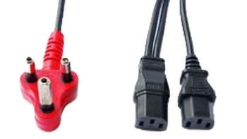 2 Way IEC Power Cable