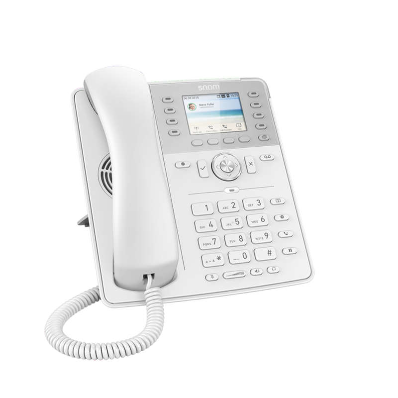 Snom D735 12-line Desktop SIP Phone in White - Hi-Res 2.7" Colour Display - USB