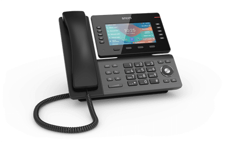 Snom D865 12-line Desktop SIP Phone - Hi-Res 5" Colour TFT Display - USB