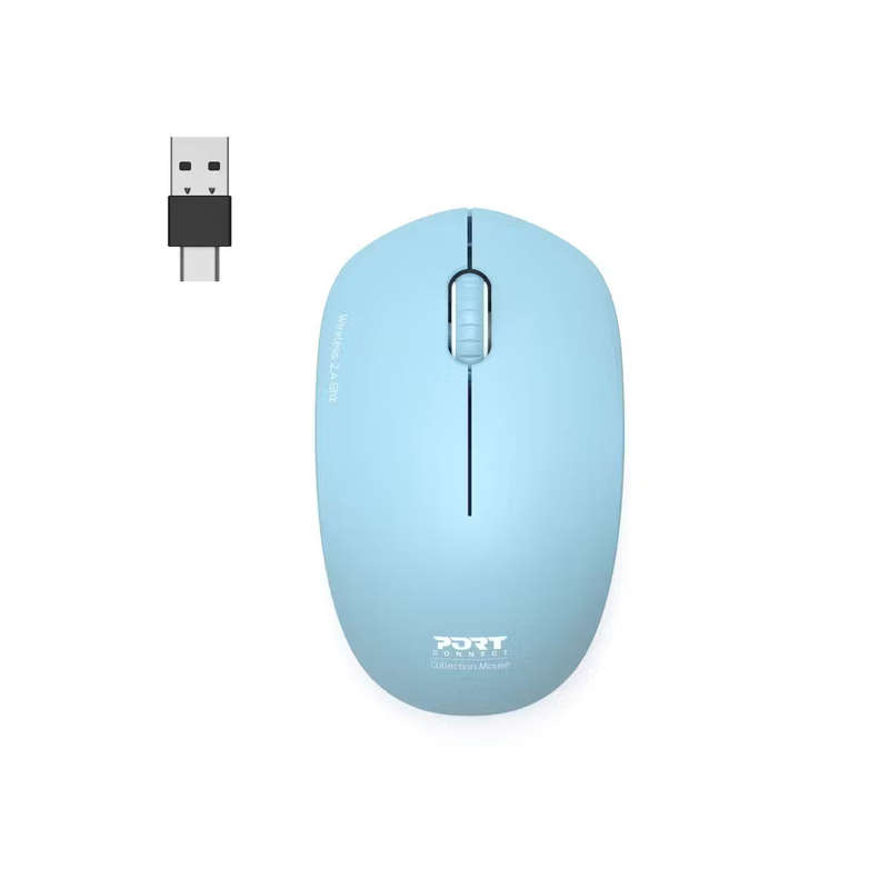 Port Designs Collection II 1600 DPI Ambidextrous Wireless Mouse Azure
