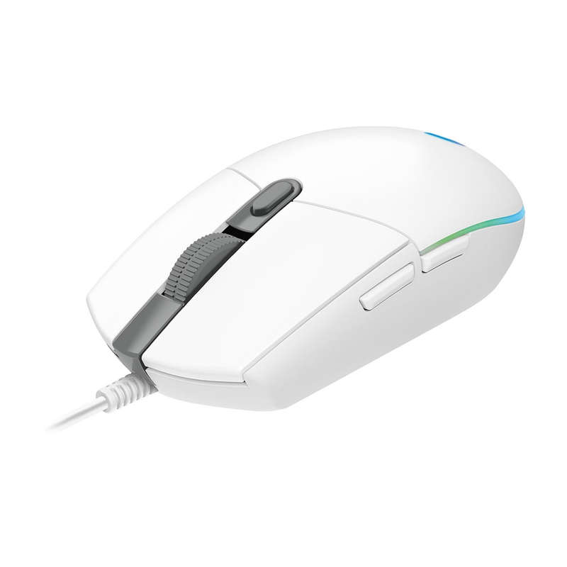 Logitech G102 LIGHTSYNC 8,000 DPI RGB White Wired Gaming Mouse