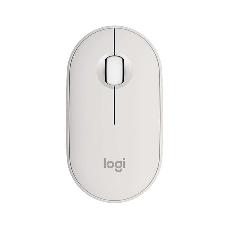 Logitech Pebble Mouse 2 M350S Ambidextrous Wireless Tonal White Optical Mouse