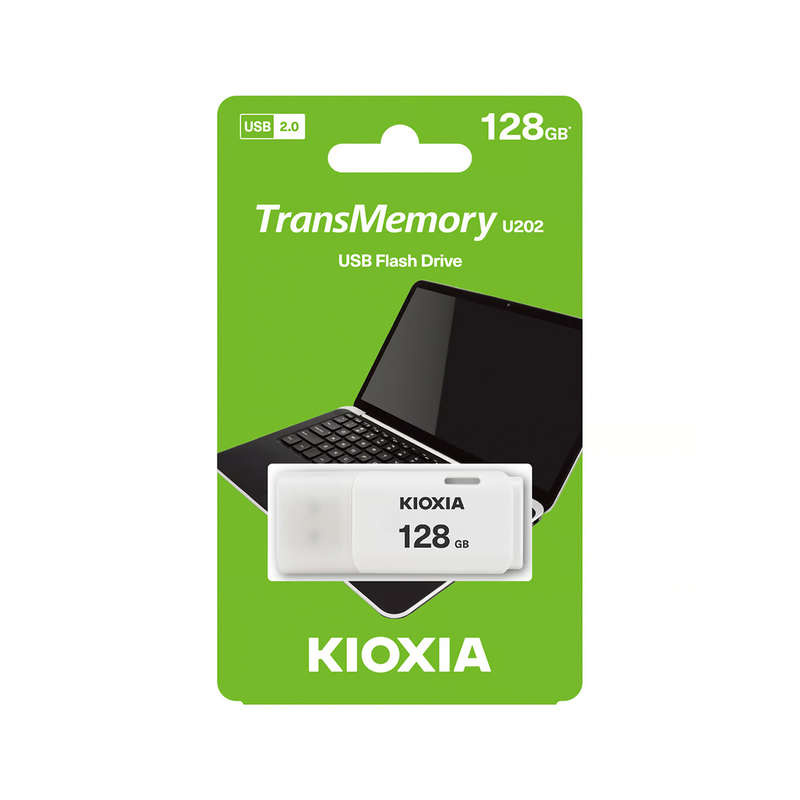 Kioxia TransMemory U202 128GB USB Flash Drive - White