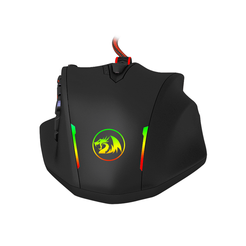 REDRAGON IMPACT 12400DPI MMO Gaming Mouse - Black