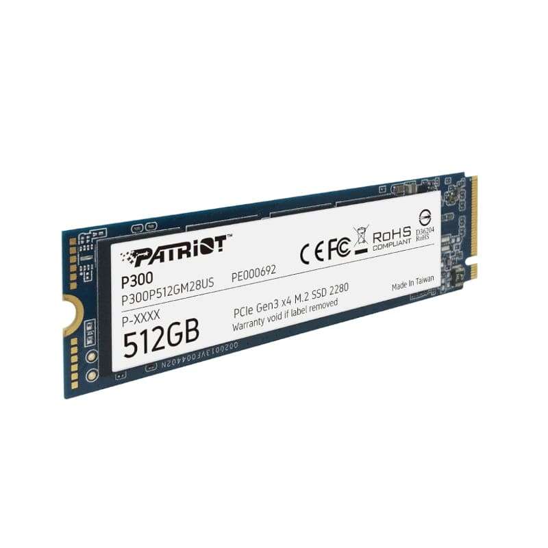 512GB Patriot P300 M.2 PCIe NVMe SSD