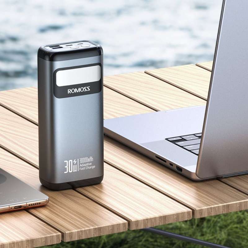 Romoss PMT30 30000mAh 30W Fast Charge Power Bank  Black