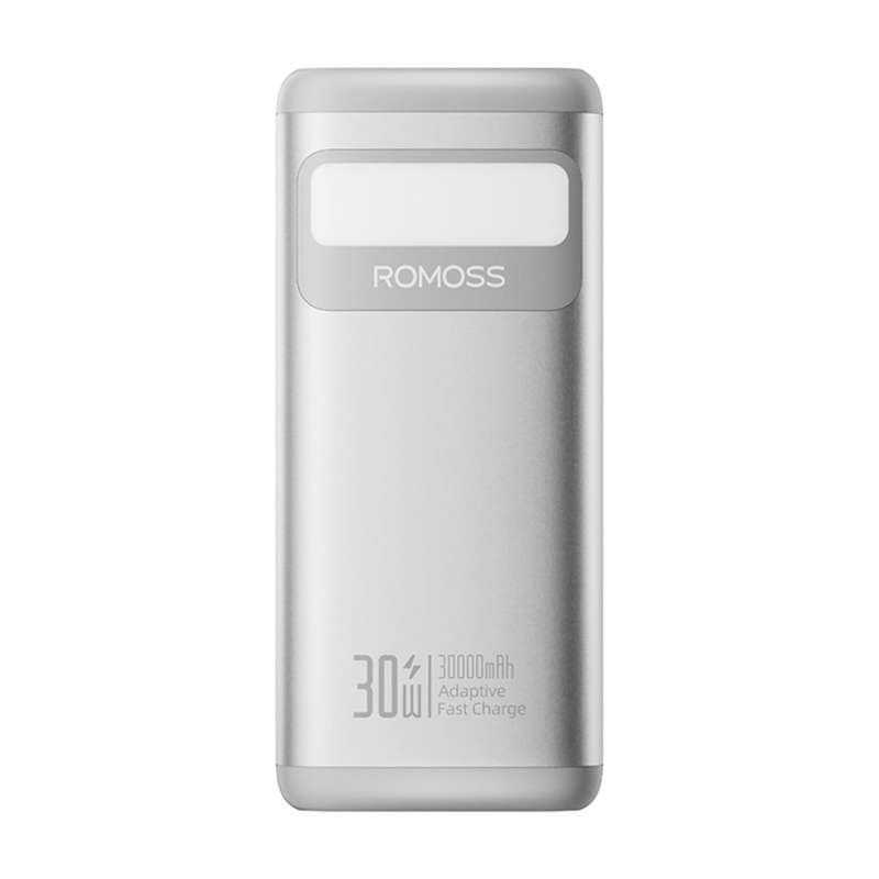 Romoss PMT30 30000mAh 30W Fast Charge Power Bank  Silver