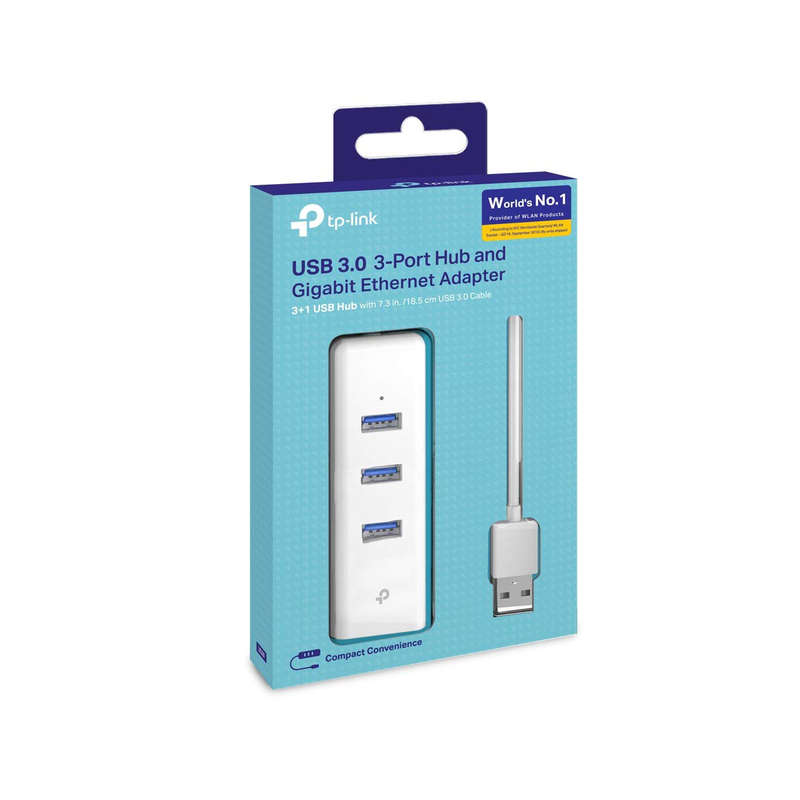 TP-Link 3-Port USB 3.0 Hub with Gigabit Ethernet Port