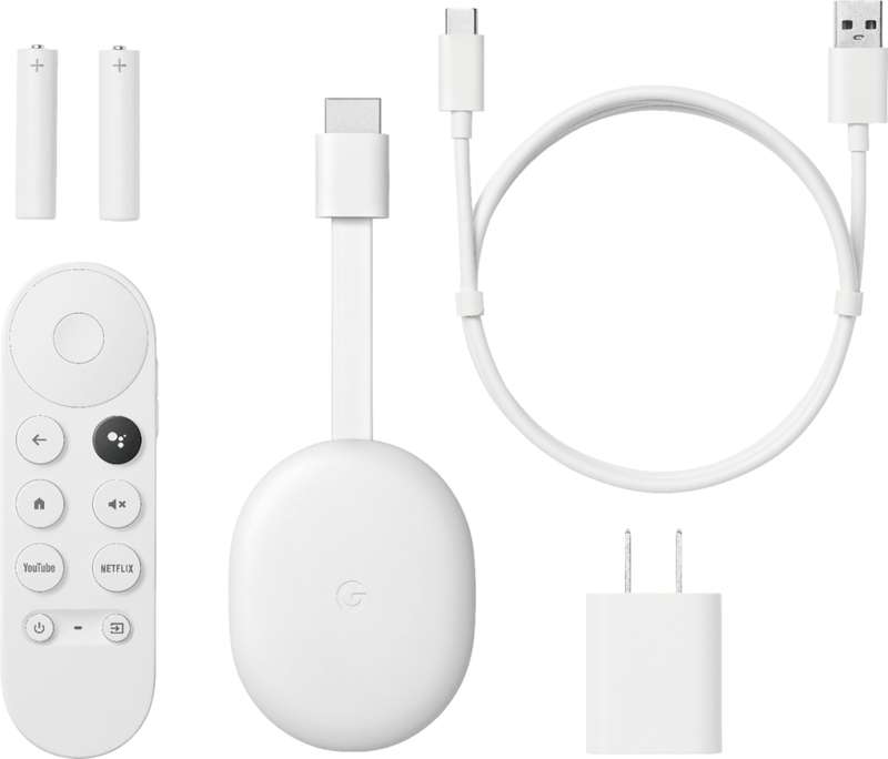 Chromecast with Google TV - 4K Streaming device with latest Google Assistant Voice Remote