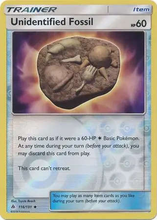 Unidentified Fossil Reverse Holo