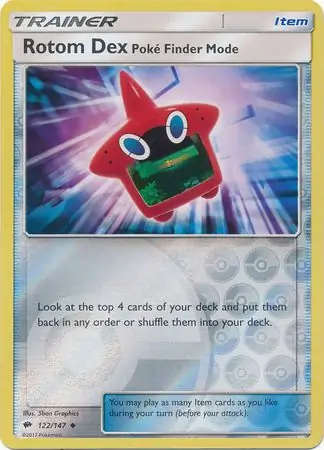 Rotom Dex Poke Finder Mode Reverse Holo