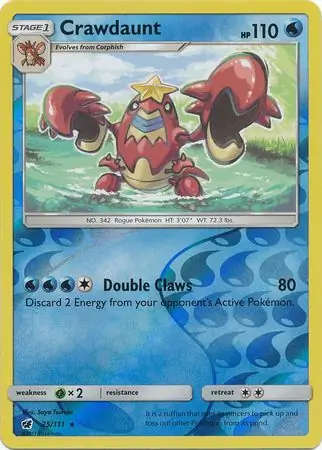 Crawdaunt Reverse Holo