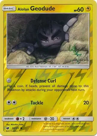 Alolan Geodude Reverse Holo