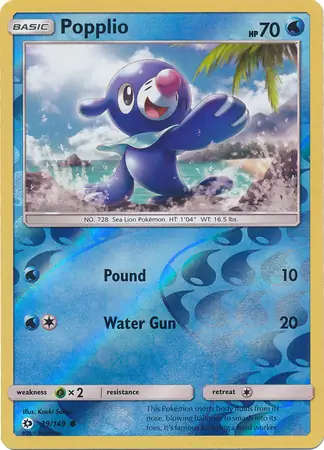 Popplio Reverse Holo