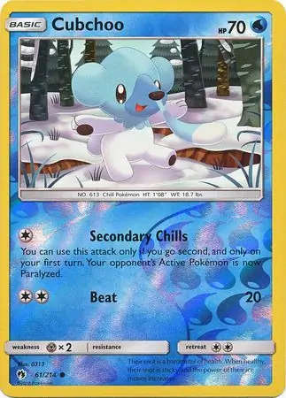 Cubchoo Reverse Holo