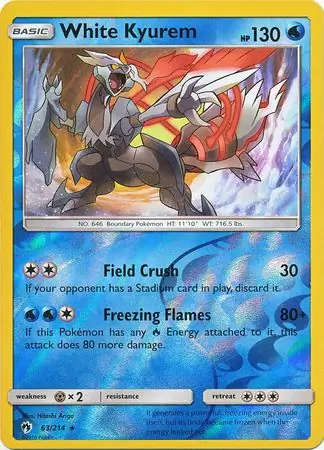 White Kyurem Reverse Holo