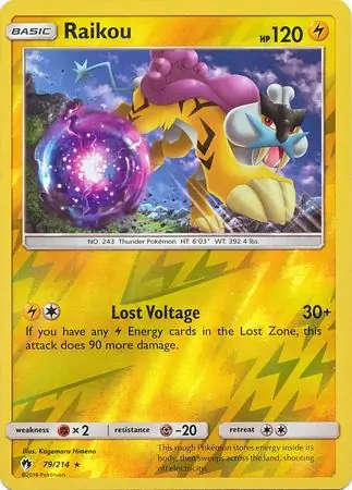 Raikou Reverse Holo