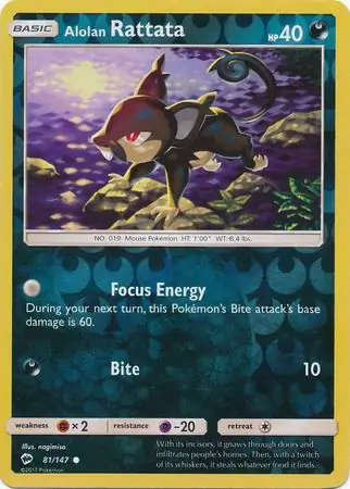 Alolan Rattata Reverse Holo