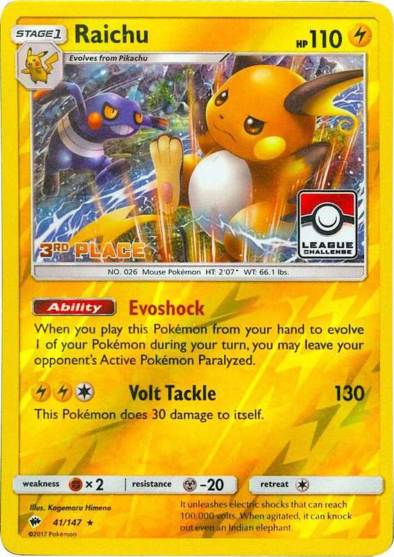Raichu - 41/147 (League Challenge) [3rd Place]