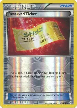Reserved Ticket Reverse Holo
