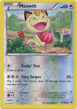 Meowth Reverse Holo