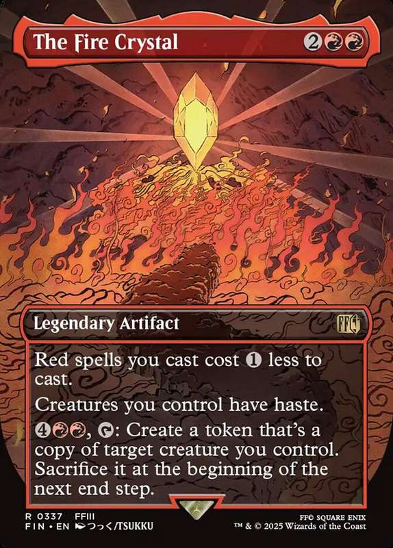The Fire Crystal Borderless Alternate Arts