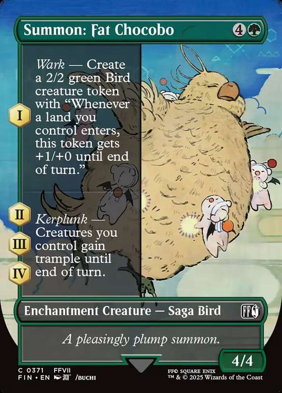Summon: Fat Chocobo Borderless Alternate Arts
