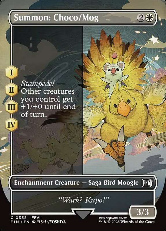 Summon: Choco/Mog Borderless Alternate Arts