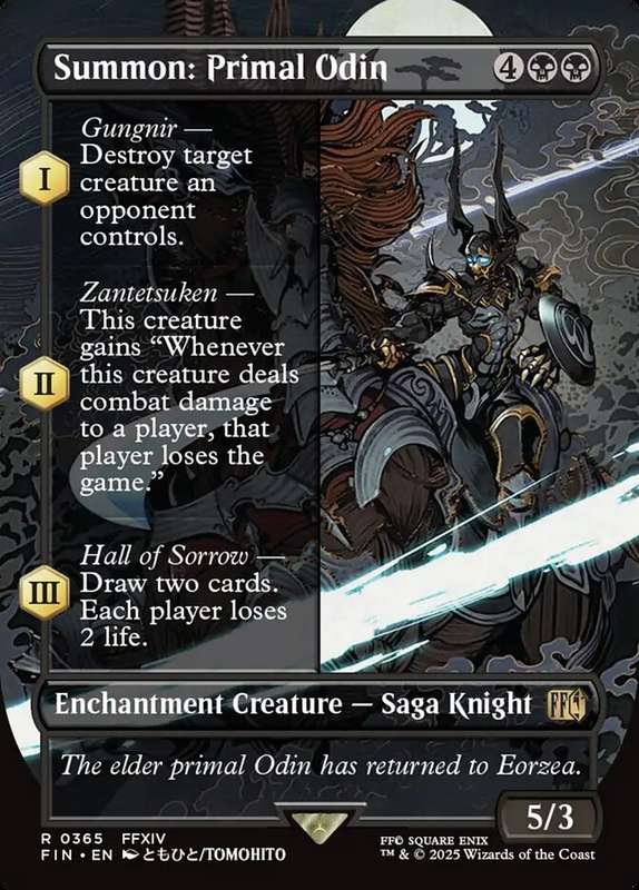 Summon: Primal Odin Borderless Alternate Arts