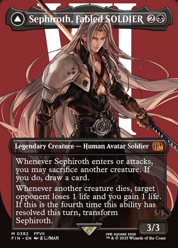 Sephiroth, Fabled SOLDIER Borderless Alternate Arts