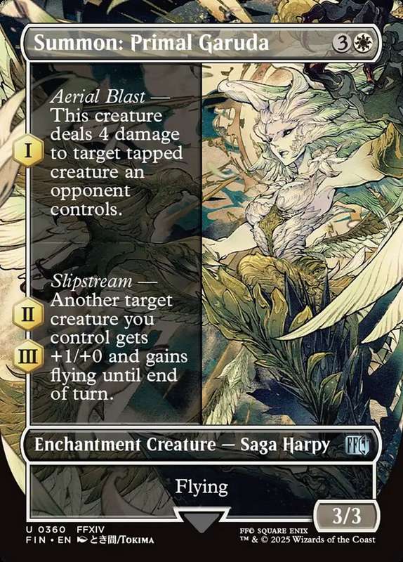 Summon: Primal Garuda Borderless Alternate Arts