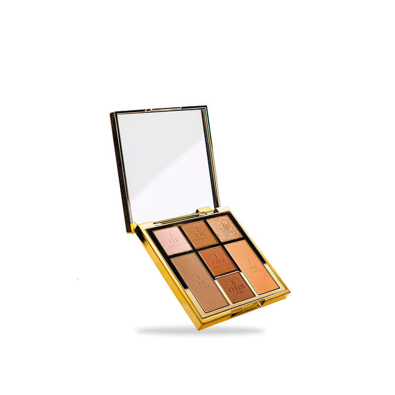 Pony Energy Luxurious Seven Colour Eyeshadow Palette Harmony Rose -303