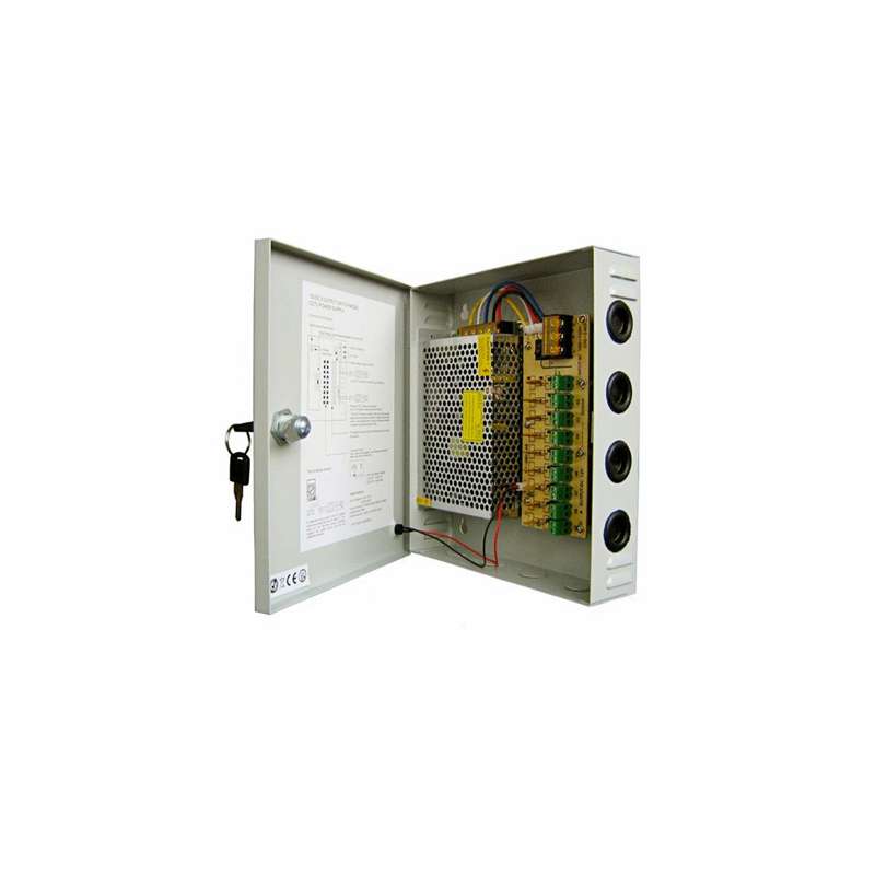 PinnSec 9-Channel 15A CCTV Power Supply